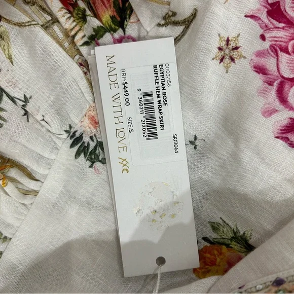 NWT, Camilla White and Pink Floral Mini Skirt - Picture 6 of 7